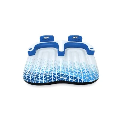 Bestway 1.96m x 1.93m indigo wave double lounge (contents:1 lounge, repair patch)